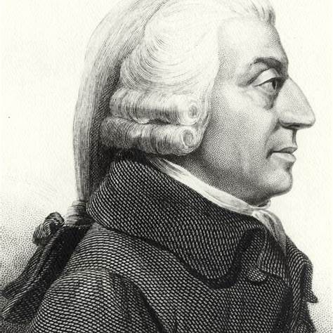 Portrait of Adam Smith, Scottish economist and moral philosopher.