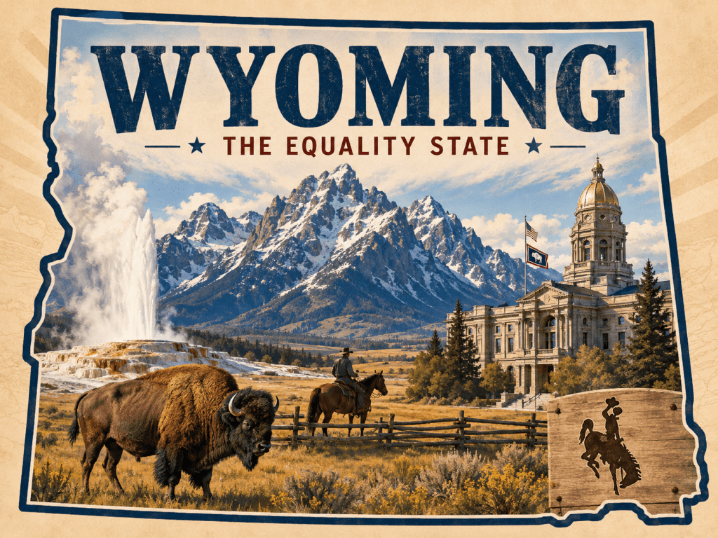 Wyoming landscape accompanying Centrist Independent Voter’s endorsement of Eric Barlow for governor.