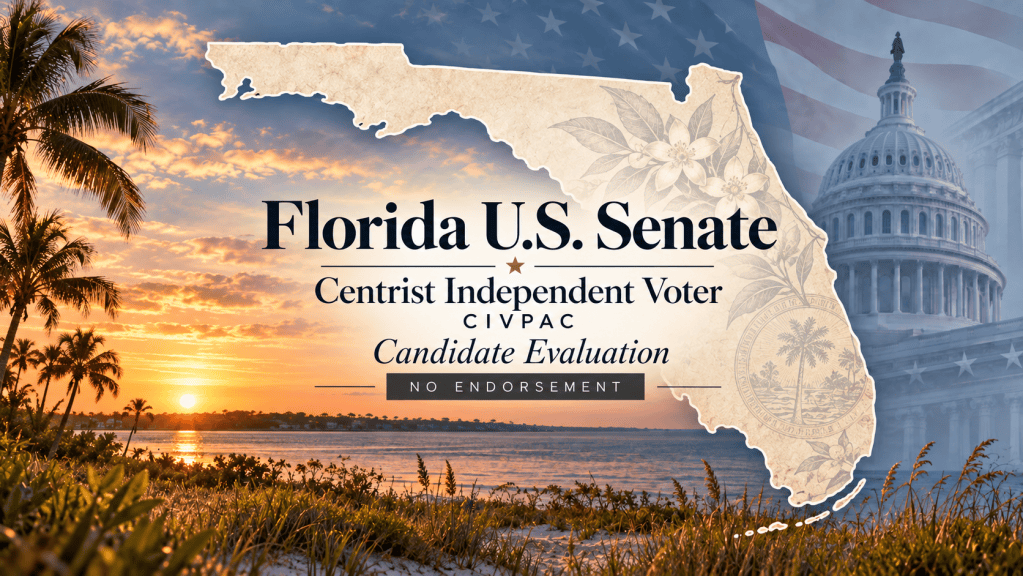 CIVPAC Florida U.S. Senate 2026 candidate evaluation — no endorsement