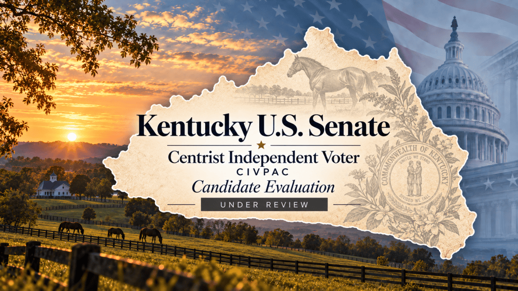 Kentucky U.S. Senate 2026 candidate evaluation by CIVPAC — Andy Barr, Charles Booker and Christopher Campbell
