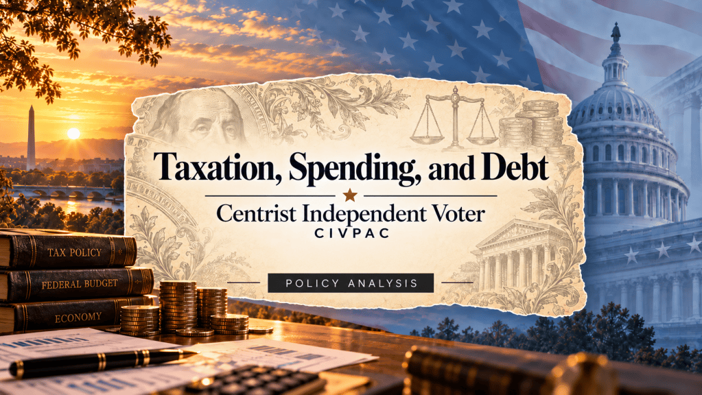 CIVPAC policy on taxation, federal spending and national debt